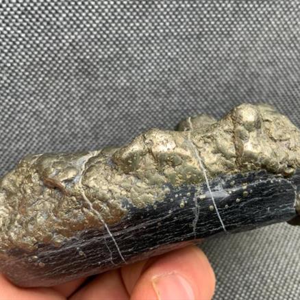 Iron Pyrite 'Fools Gold' & Magnetite Polished Mineral Slice Specimen, Madagascar Fossils4sale Stone.treasures