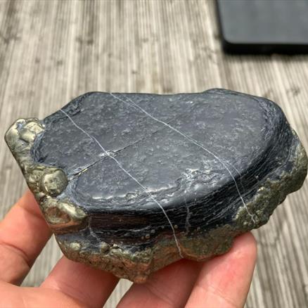 Iron Pyrite 'Fools Gold' & Magnetite Polished Mineral Slice Specimen, Madagascar Fossils4sale Stone.treasures