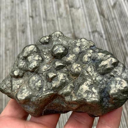 Iron Pyrite 'Fools Gold' & Magnetite Polished Mineral Slice Specimen, Madagascar Fossils4sale Stone.treasures